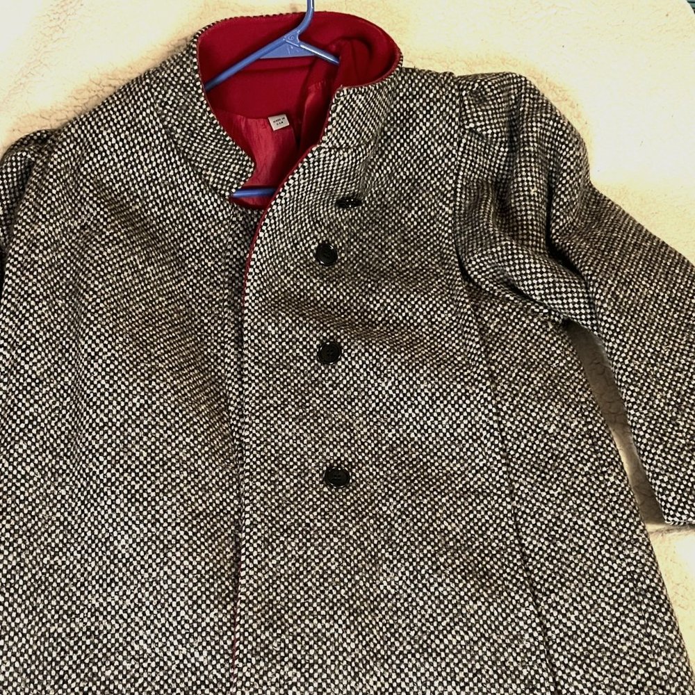 Vintage 60's Wool Tweed Winter Coat